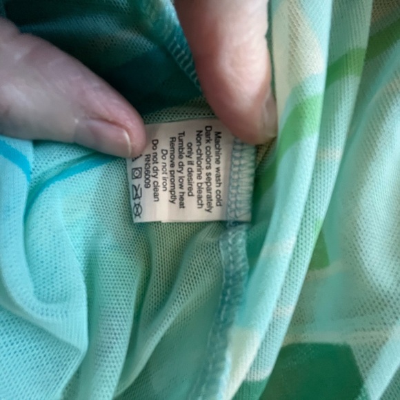 ~Calvin Klein~ Striped Green Sleeveless Top - Picture 6 of 6